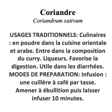 CORIANDRE 100GR