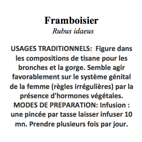 FRAMBOISIER 100GR