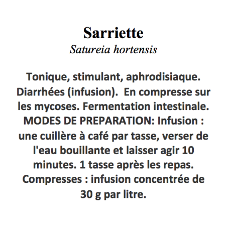 SARRIETTE DES MONTAGNE 100GR