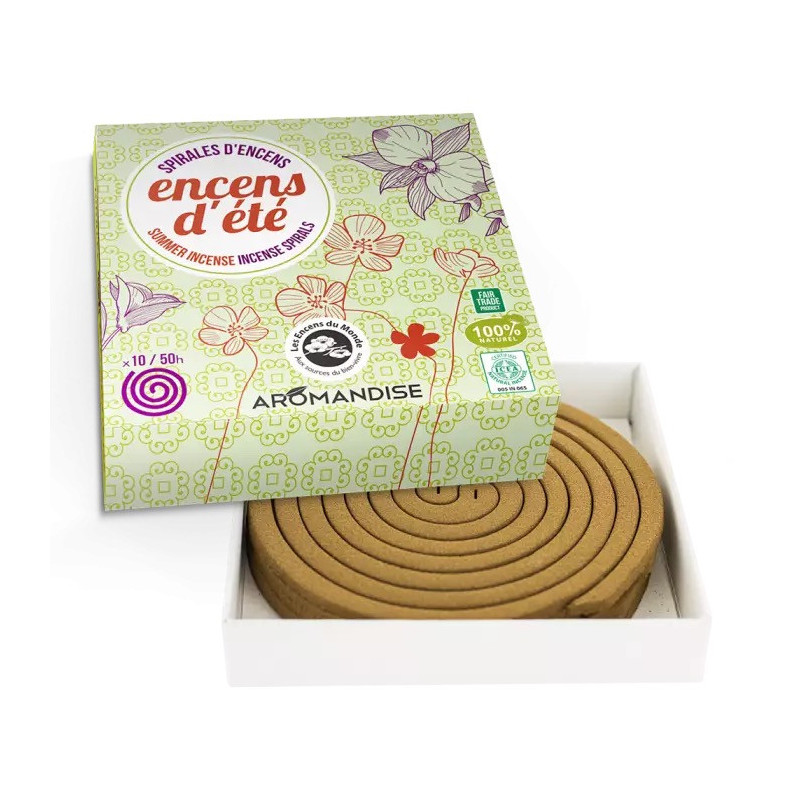 Encens d'été Spirales + porte spirales
