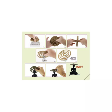 Encens d'été Spirales + porte spirales