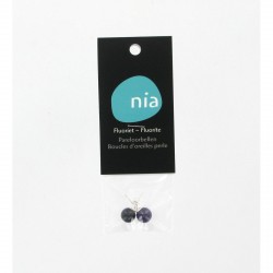 Boucles d'oreilles perle Fluorite   NIA