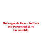 Mélanges Personnalisé